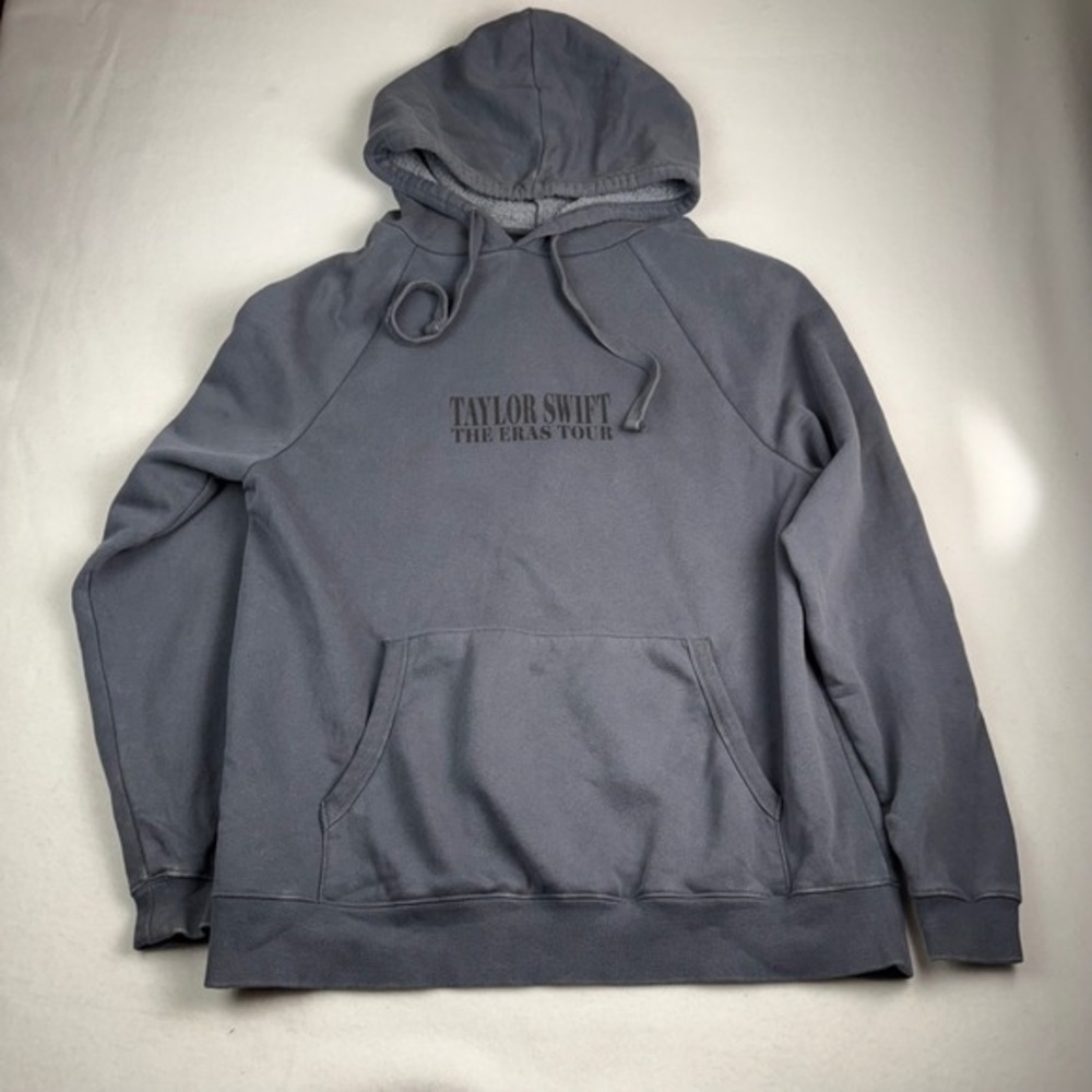Taylor Swift The Eras Tour 2023‎ Hoodie Blue Gray XS Concert Merch Tour Dates